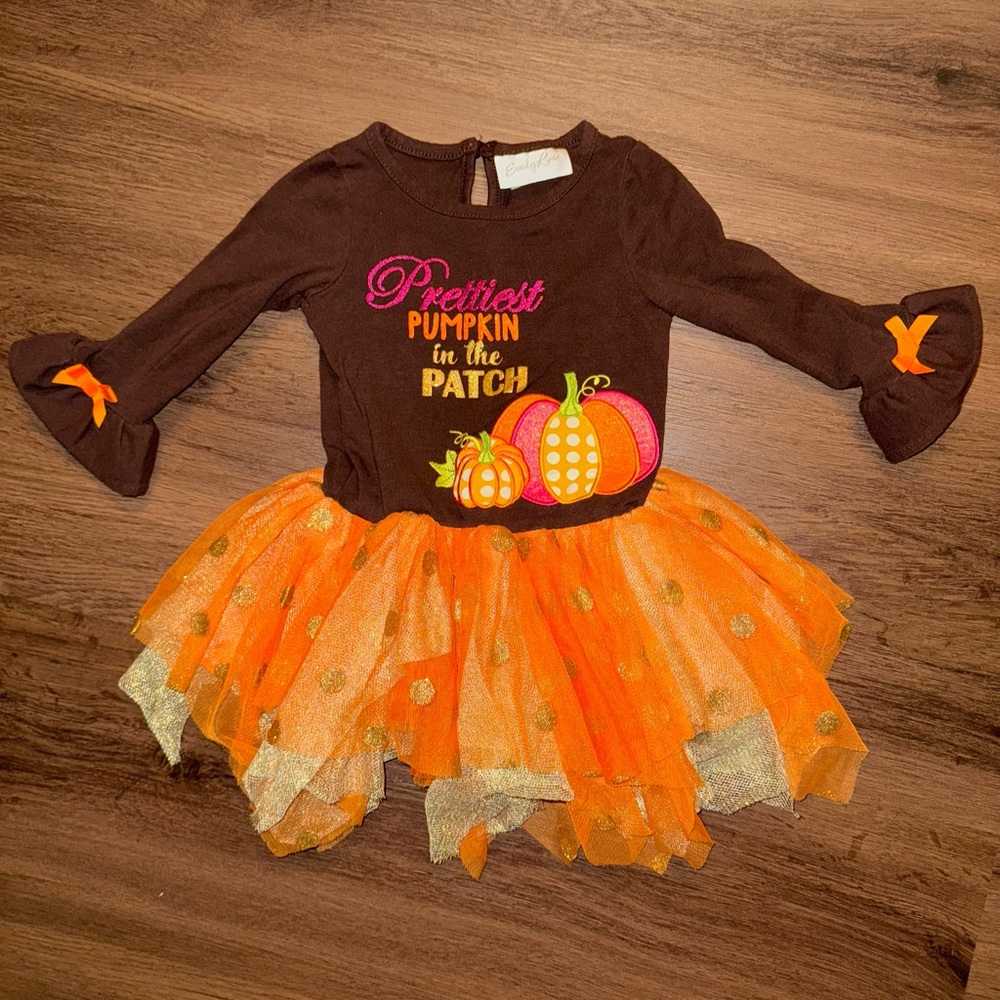 Emily Rose “Prettiest Pumpkin in the Patch” Tutu Dress (2T)